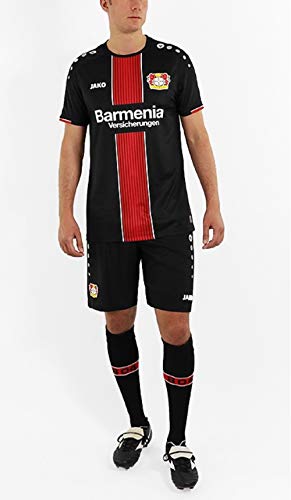JAKO Bayer 04 Leverkusen - Pantalón Corto para niño (Temporada 19/20), Color Rojo, 140, Unisex niños, Pantalón Corto del Bayer 04 Leverkusen, BA4418H, Negro, 164