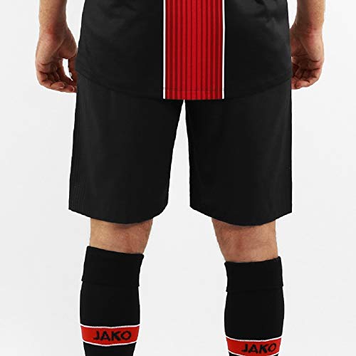 JAKO Bayer 04 Leverkusen - Pantalón Corto para niño (Temporada 19/20), Color Rojo, 140, Unisex niños, Pantalón Corto del Bayer 04 Leverkusen, BA4418H, Negro, 164