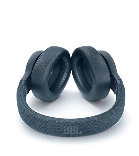 JBL E65 BTNC - Auriculares inalámbricos con Bluetooth y cancelación de ruido activa, botón como control remoto incorporado, sonido JBL, azul