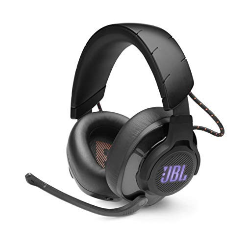 JBL Quantum 600 Wireless Over-Ear Eaming Headset with Microphone and RGB, PC and PS Wirelessly Compatible Only, in Black
