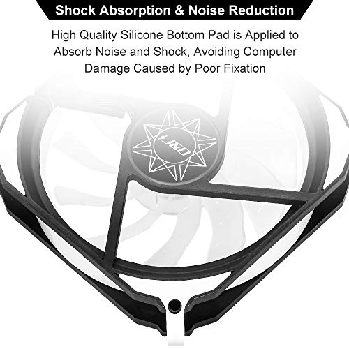J&D 3 Paquetes RGB Ventilador PC, 12V 4 Pin Paquete Silencioso Triple 120mm Caja Kit de Ventilador con Control Inteligente de Iluminación Direccionable RGB PWM para Motherboard Sync/PC Caja