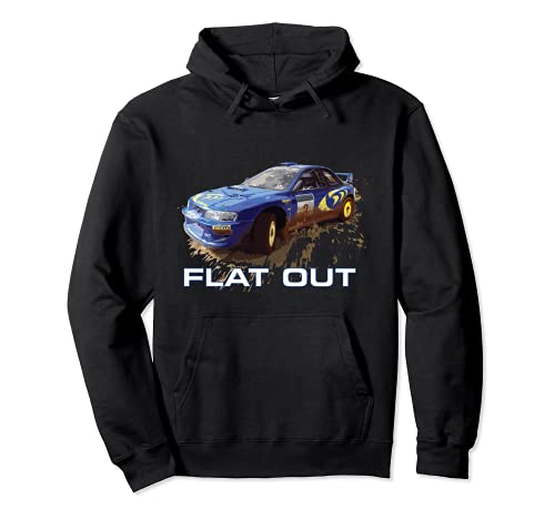 JDM Wolrd Car Rally Azul Colin McRae Flat Out Boxer Sudadera con Capucha