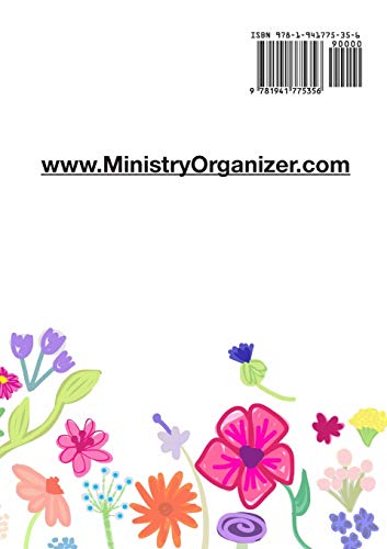 Jehovah's Witnesses Ministry Organizer, Month at a Glance Agenda + Records + Notes