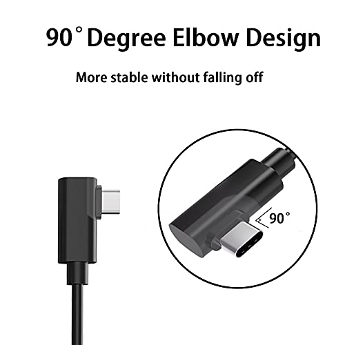 JeoPoom Oculus Quest 2 Link Cable USB C, Oculus Link Cable de 16 Pies/5 Metros, Transferencia de Datos de Alta Velocidad Cable USB 3.2 Gen 1 Tipo C Compatible con Oculus Quest 1 y Quest 2 a una PC