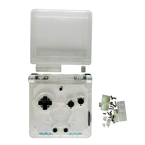 Jerilla Reemplazo Funda Transparente de Cáscara Completa Claro Cubierta Vivienda Concha para Gameboy Advance SP GBA SP Console