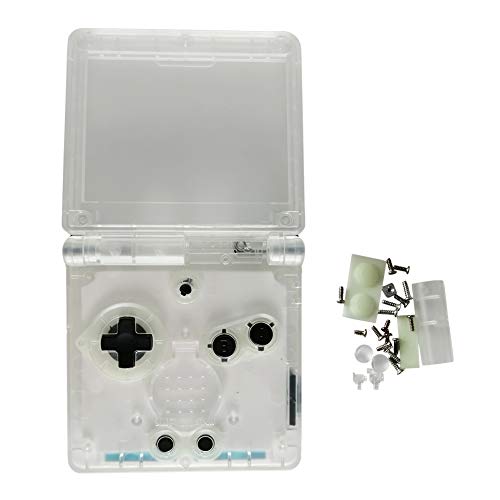 Jerilla Reemplazo Funda Transparente de Cáscara Completa Claro Cubierta Vivienda Concha para Gameboy Advance SP GBA SP Console