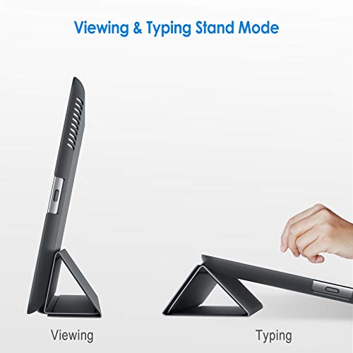 JETech Funda Compatible con iPad 4, iPad 3 y iPad 2, Carcasa con Soporte Función, Auto-Sueño/Estela (Gris Oscuro)