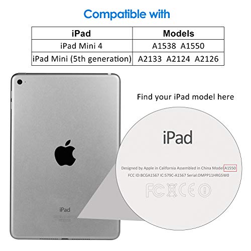 JETech Protector de Pantalla Compatible iPad mini 5 (2019) y iPad mini 4, Cristal Vidrio Templado