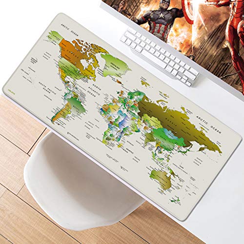JIALONG Alfombrilla de Ratón Grande Gaming Mouse Pad XXL 900x400mm, Lavable, Base de Caucho para Gamers Ordenador, PC y Portátil