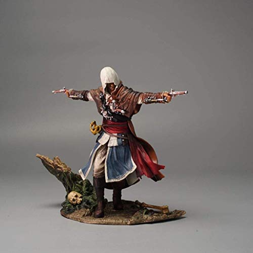 Jiaming Credo IV Bandera Negro Edward Kenway Assassins Creed Pirata PVC Figura Modelo Regalo (versión Boxless) - Alto 11.02 Inchese