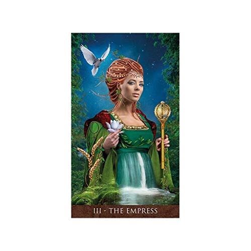 jiheousty Full English Arcanum Tarot 78 Cards Deck Oracle Playing Card Party Juego de Mesa
