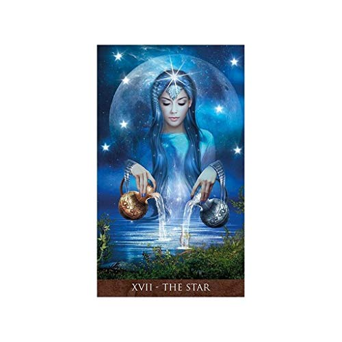jiheousty Full English Arcanum Tarot 78 Cards Deck Oracle Playing Card Party Juego de Mesa