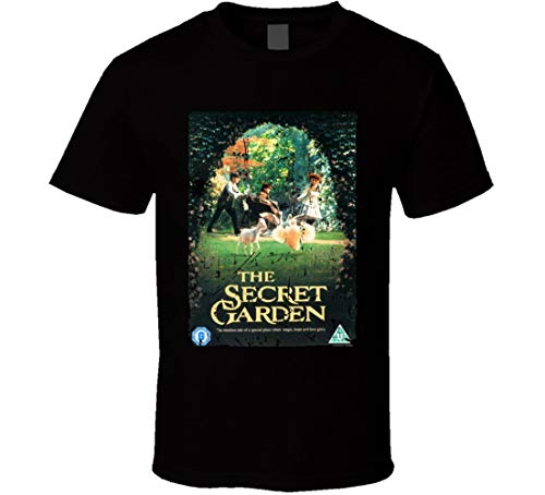 JINLONG The Secret Garden Story Camiseta Negro Negro M