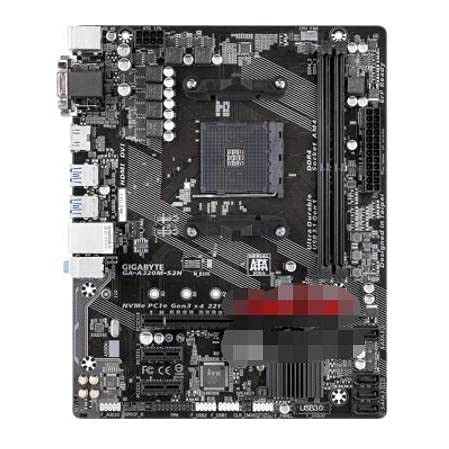 Jispezlan Placa Base de computadoraFit For Gigabyte GA A320M S2H Micro ATX AMD A320 DDR4 M.2 USB3.1 STAT3.0 SSD / 32G Mejor Soporte R9 CPU de Escritorio Socket AM4 Placa Base Placa Base ATX