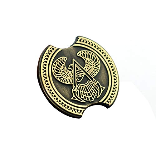 JiuErDP Credo del Juego Assassins Alrededor Conner Origen Águila Logo Insignia Broche de Origen Xiaoxiong Cine de Animación Broches y alfileres (Color : A)