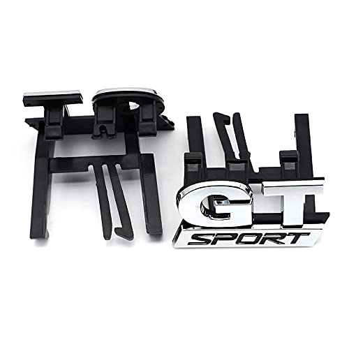 JIUHE Abdominales Cromo Deporte GT Pegatina del Coche Frontal Capucha Grúa Insignia Emblema Calcomanías for Volkswagen VW Polo Golf Passat B5 TOURAN Bora GT Parrilla (Color Name : GT Sport Grill)