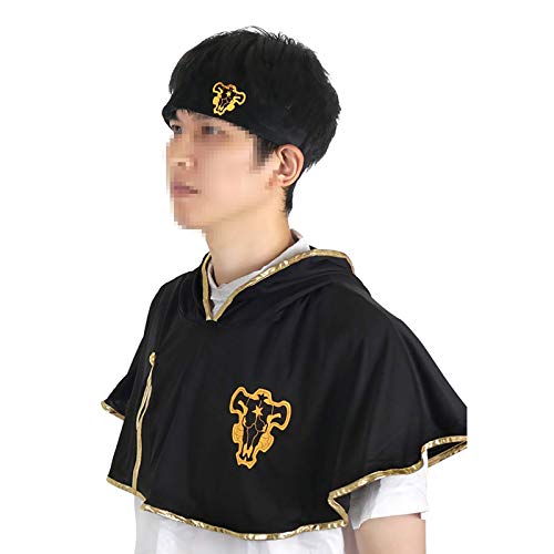JOJO STYLE Black Clover Cosplay Disfraz Disfraces Cosplay Anime, Adulto Disfraz De Halloween Mini Manto (Longitud 31Cm / 12.2 Pulgadas)