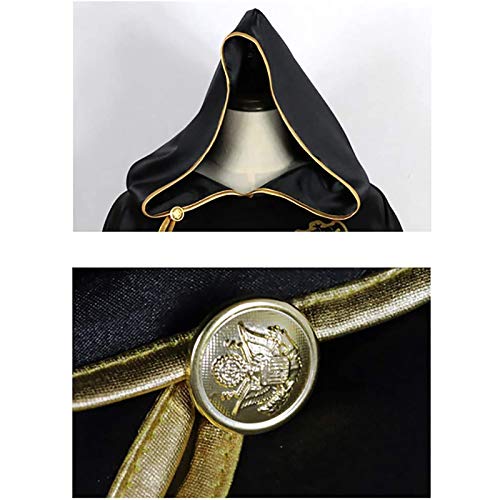 JOJO STYLE Black Clover Cosplay Disfraz Disfraces Cosplay Anime, Adulto Disfraz De Halloween Mini Manto (Longitud 31Cm / 12.2 Pulgadas)