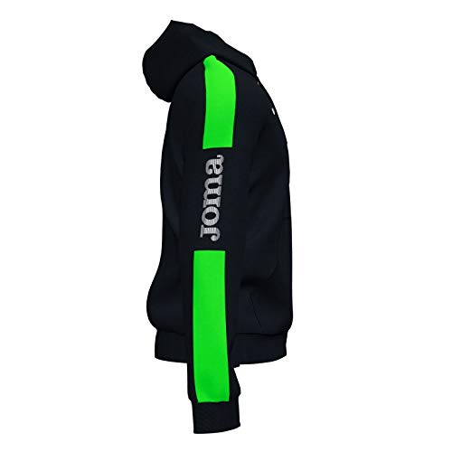 Joma Sudadera con Capucha Championship IV Negro Verde flúor