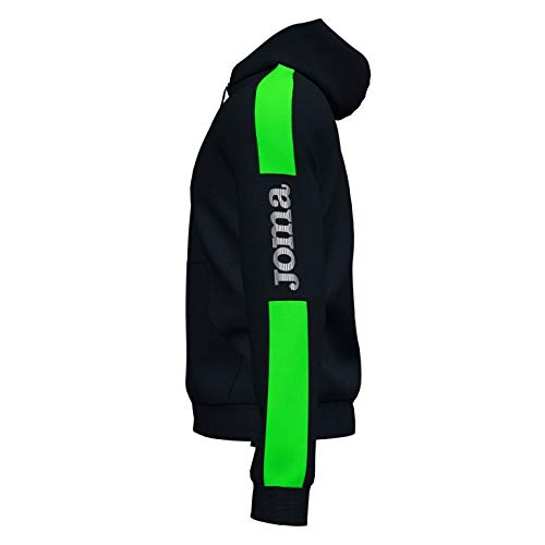 Joma Sudadera con Capucha Championship IV Negro Verde flúor