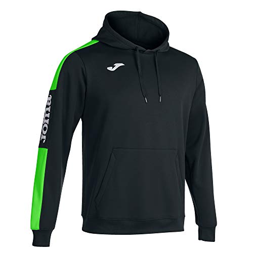 Joma Sudadera con Capucha Championship IV Negro Verde flúor