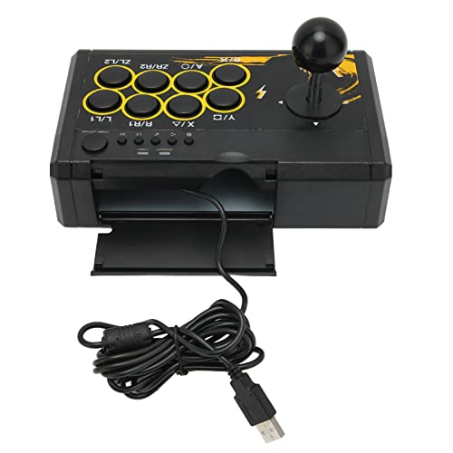 Joystick Fighting Stick, Joystick de Juegos con Cable USB para PS3, para PS4, para PC, Etc, Consola de Juegos Retro Arcade Joystick Controlador de Lucha, Plug and Play