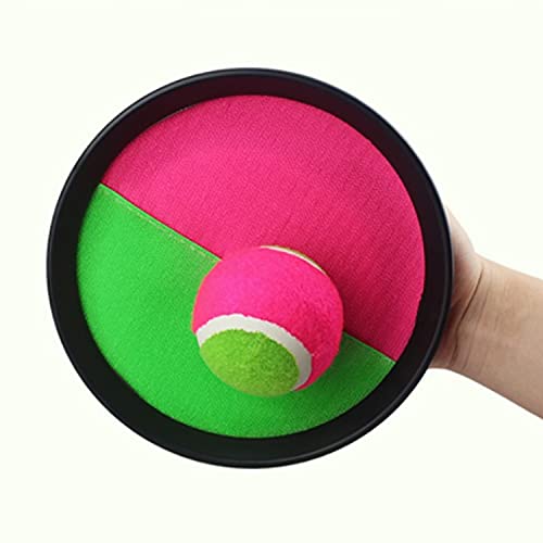 通用 Jtkeji Los Niños Juego de Catch-Ball,Paletas de Lanzamiento y Pelota de Captura,Juego de Pelota de Velcro,Juego de Lanzamiento y Captura,Atrapa el Juego de Pelota para Deportes, Playa.