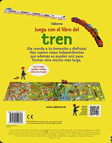 Juega con el libro del tren (Libros con juguete de cuerda)