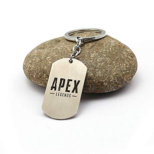 Juego Apex Legends Apex llavero de acero inoxidable colgante de metal collar de cuentas cadena gargantilla llavero joyería para hombres