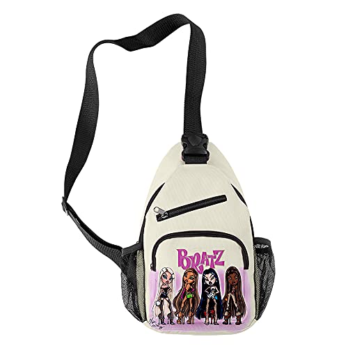 Juego Bratz Rock Angelz Mochila Oxford Escuela Bolsa Adolescente Bolsa Viaje Mochila Tres Piezas Set Bolsa, 1.3, XL,