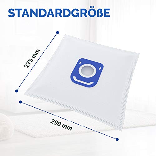 Juego de 10 bolsas de aspiradora de repuesto para ZR200520 ZR200720 Swirl R 39 bolsas para aspiradora Rowenta Compact Power, X-Trem Power, Silence Force 4A, Hygiene Plus