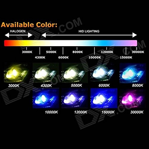 Juego de 2 bombillas de xenón H1 de 35 W, 6000 K, 12 V, de repuesto para faros delanteros