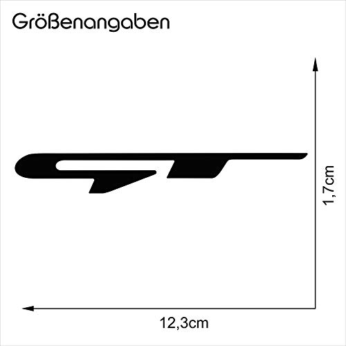 Juego de 2 protectores de pantalla para logotipo delantero y trasero, autoadhesivos, ajuste perfecto, resistente a túneles de lavado, accesorio K136 (rojo carmesía)