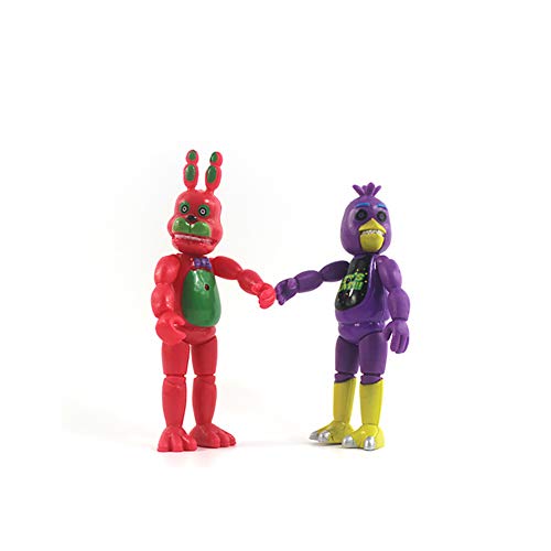 Juego de 5 piezas de cinco noches Fnaf Figuras divertidas coleccionables Foxy Sister Location Muñeco de terror