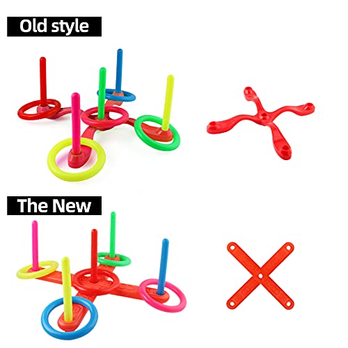 Juego De Lanzamiento De Anillo,Aros Circular De PláStico Colorido para NiñOs,Juguetes para NiñOs Deportivo Fiesta De JardíN Al Aire Libre juegos entre padres e hijos Reuniones familiares