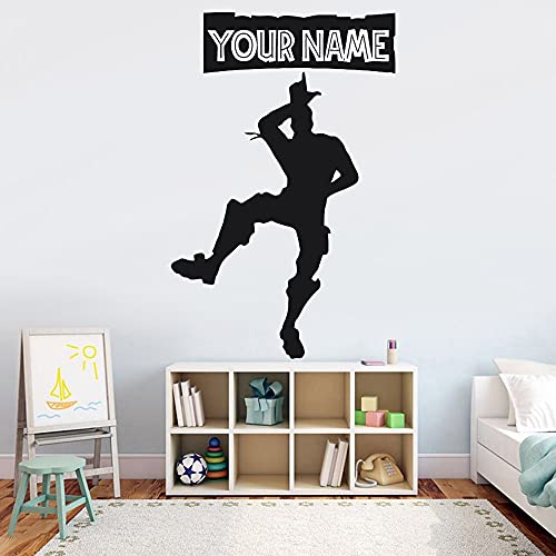 Juego de nombre personalizado etiqueta de la pared Battle Royal PS4 habitación de los niños decoración de la sala de estar etiqueta de la pared A8 57x87cm