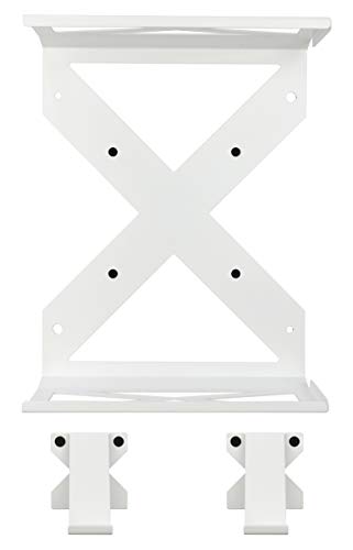 Juego de soportes de montaje de pared y controlador para Xbox One S (Blanco) - Diseño exclusivo X - Fabricado en el Reino Unido