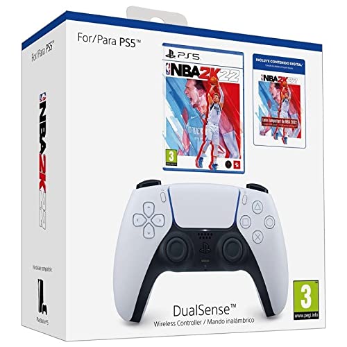 JUEGO SONY PS5 DUALSENSE WHITE + NBA2K22 (VOUCHER)