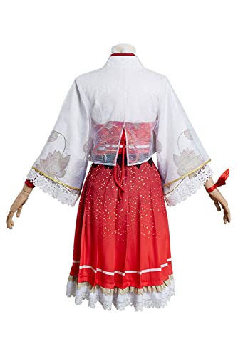 Juegos competitivos Naraka: Bladepoint Kurumi Ame no Uzume - Juego de rol para Halloween, carnaval, traje de uniforme para mujer S