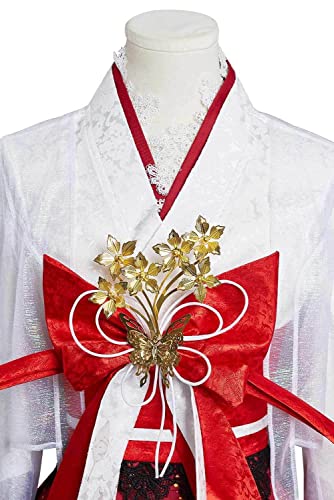 Juegos competitivos Naraka: Bladepoint Kurumi Ame no Uzume - Juego de rol para Halloween, carnaval, traje de uniforme para mujer S