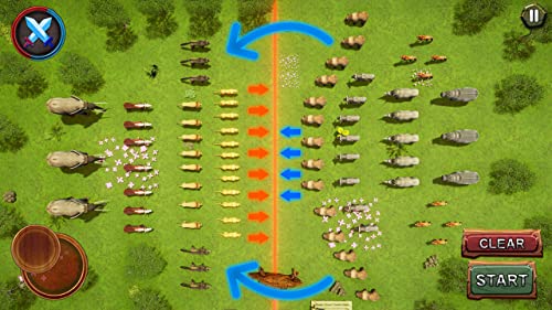 Juegos de estrategia del simulador de batalla del reino animal salvaje RTS