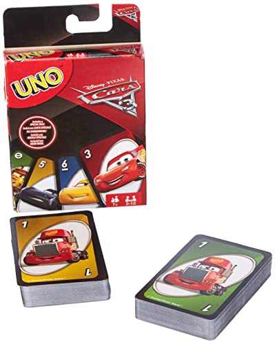 Juegos Mattel The Movie Cars Uno, Juego de Cartas (FDJ15)