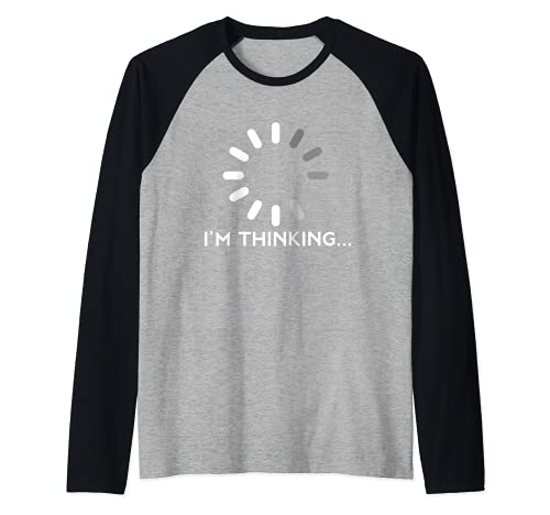 Juegos Ordenador Nerd Geek Thinking Gamer Camiseta Manga Raglan