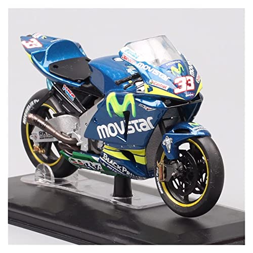 Juguete De La Motocicleta Juguete de proporción de motocicletas for HON-DA RC211V 2005 No # 15 Moto Racing 1/24 Scale Mini Motorcycle Diecast Modelo de vehículo Gp Regalos de la colección de chicos de