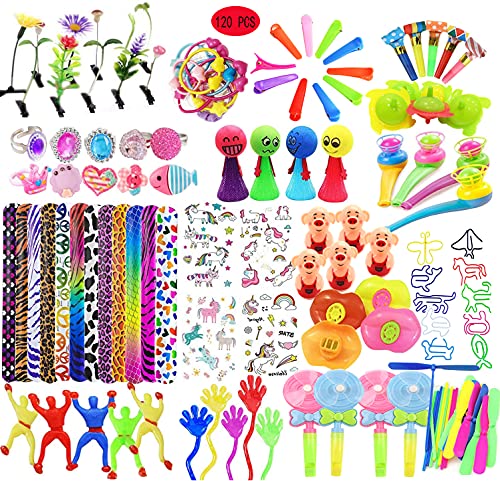 Juguetes de Fiesta Granel lote 120 Pcs para Rellenar piñatas y Bolsas de Regalo Fiestas cumpleaños Infantiles del Partido Favor Niñas niños par Colegio