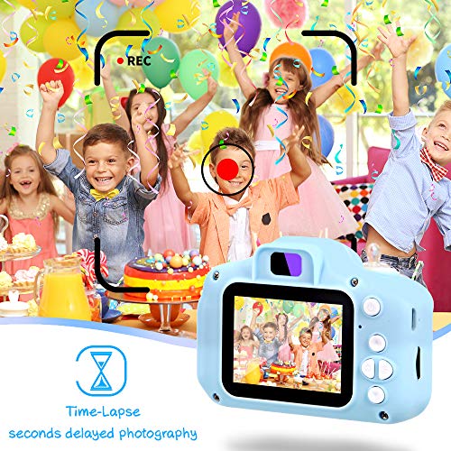 Juguetes para Niños Cámara Digital para Niñas de 3 a 7 Años, NINE CUBE 2.0" HD Video Cámara Infantil,Regalos Ideales de Cumpleaños de para Niños y Niñas de 3 4 5 6 7 Años con Tarjeta TF 32 GB