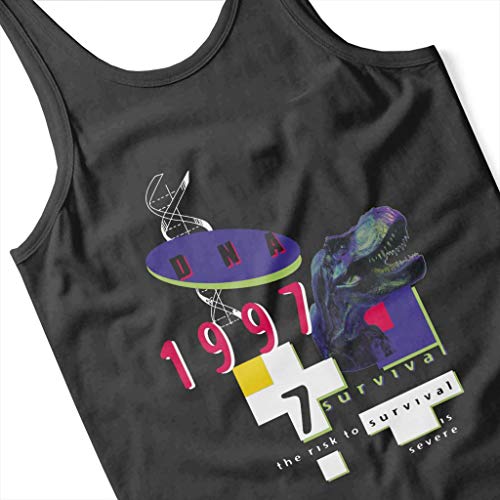 Jurassic Park DNA 1997 The Risk To Survival Is Severe Men's Vest