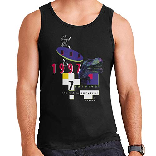 Jurassic Park DNA 1997 The Risk To Survival Is Severe Men's Vest