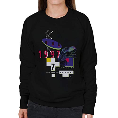 Jurassic Park DNA 1997 The Risk To Survival Is Severe Women's Sweatshirt