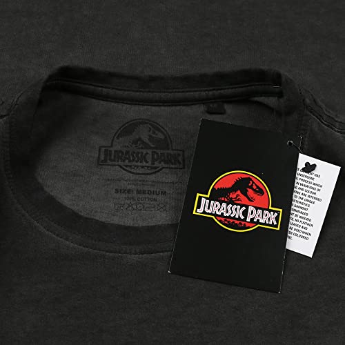 Jurassic Park Survival Training Camiseta, Negro, M para Hombre